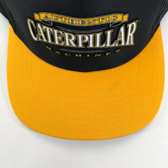 Vintage Caterpillar Authentic Machines Snapback Cap Hat Tonkin Adjustable - Picture 6 of 9
